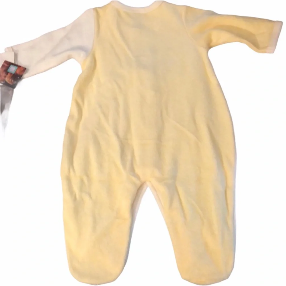 Little Me yellow duck footies size 6 months
